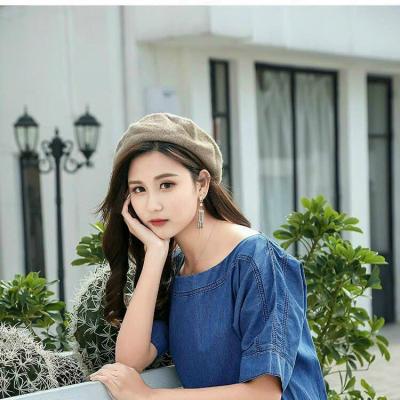 ĐẦM JEAN DENIM DÁNG SUÔNG TAY LỠ - J.22